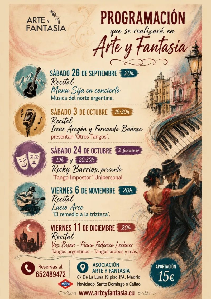 programación de arte y fantasia